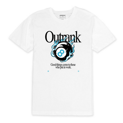 Mens Outrank Put In Work T-Shirt (White) - Outrank