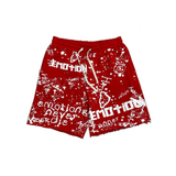 Mixed Emotion "Graffiti" Shorts (Red) - Mixed Emotion