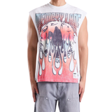 Memory Lane "Global Fire" Sleeveless Tee (Antique White)