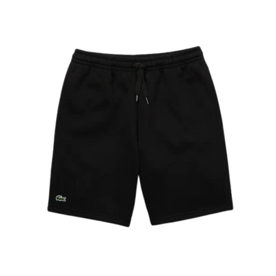 Lacoste Organic Brushed Cotton Fleece Shorts (Black) - Lacoste