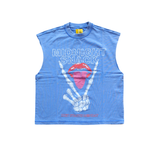 DSM "Midnight Snack" Cut Off Tee (Blue) - Diet Starts Monday