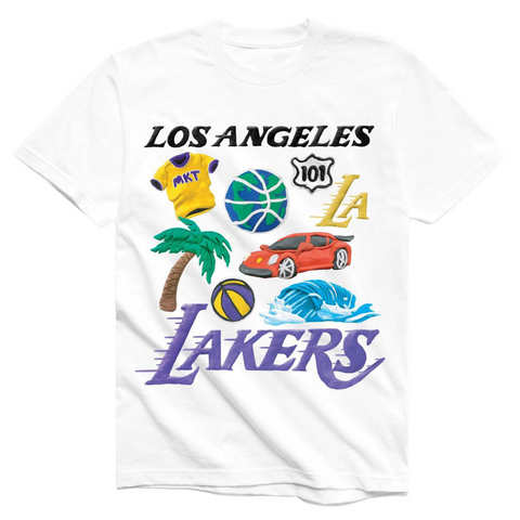 Market Los Angeles Lakers T-shirt (White) - Market