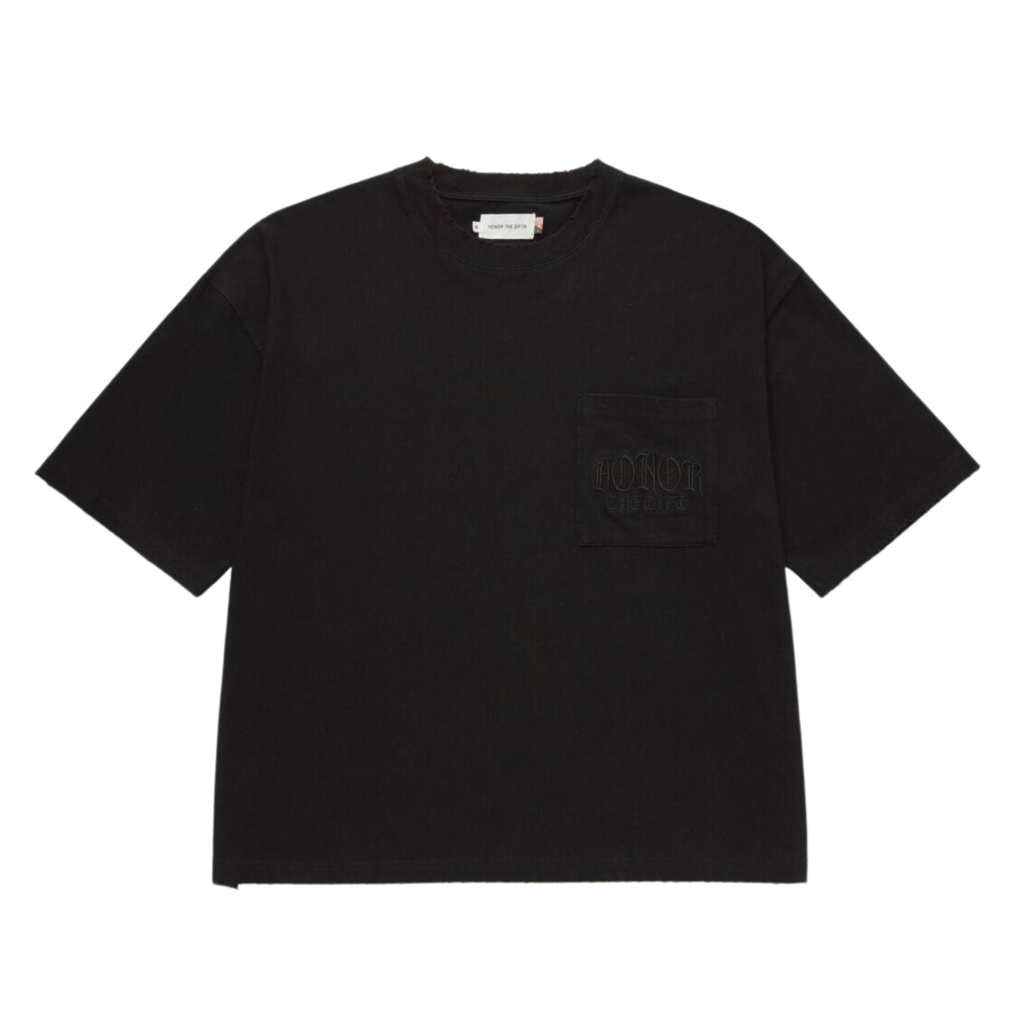 Honor The Gift Embroidered Pocket Tee (Black) – SNEAKER TOWN
