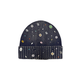 Dry Rot Acid Wash Gem Beanie (Navy)
