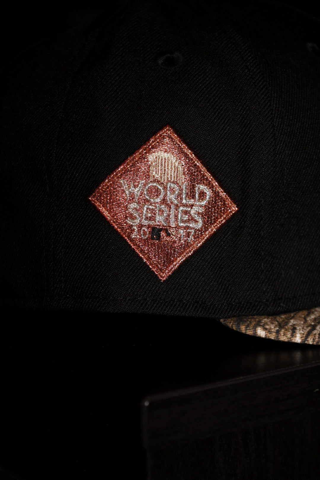 New Era Houston Astros 2017 World Series Side Patch 59Fifty Fitted (Black/Real Tree Camo)