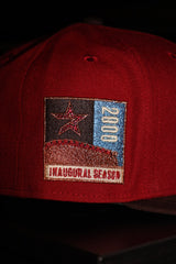 New Era Houston Astros 2000 Inaugural Season Side Patch Fitted (Brick Red/Burnt Wood)