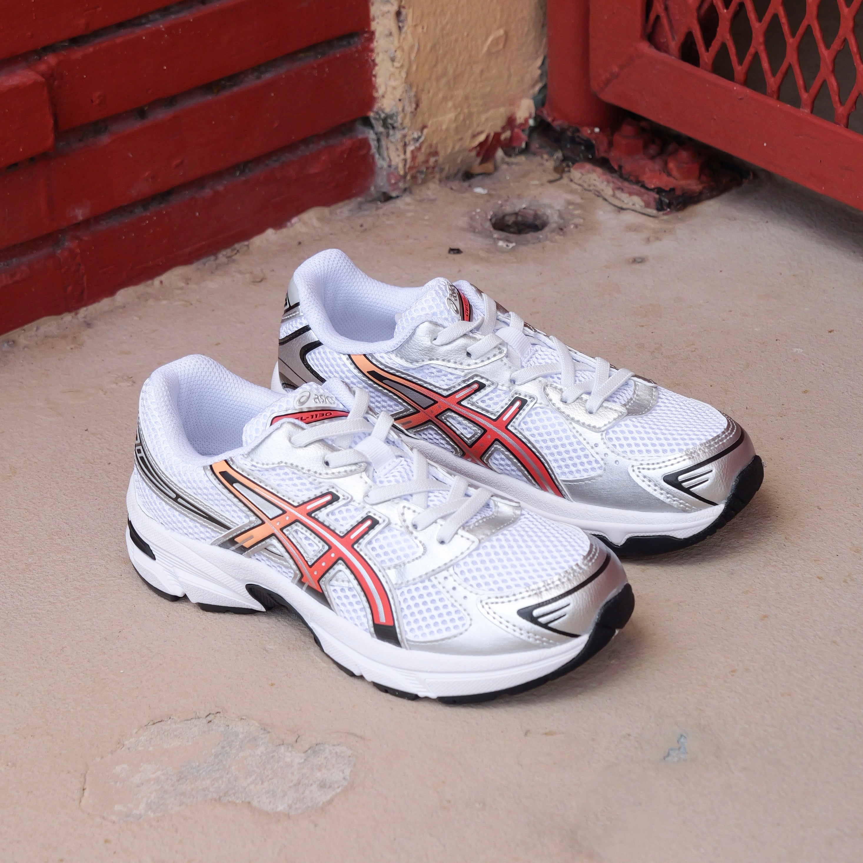 Asics Gel-1130 Preschool (White/Red Snapper)