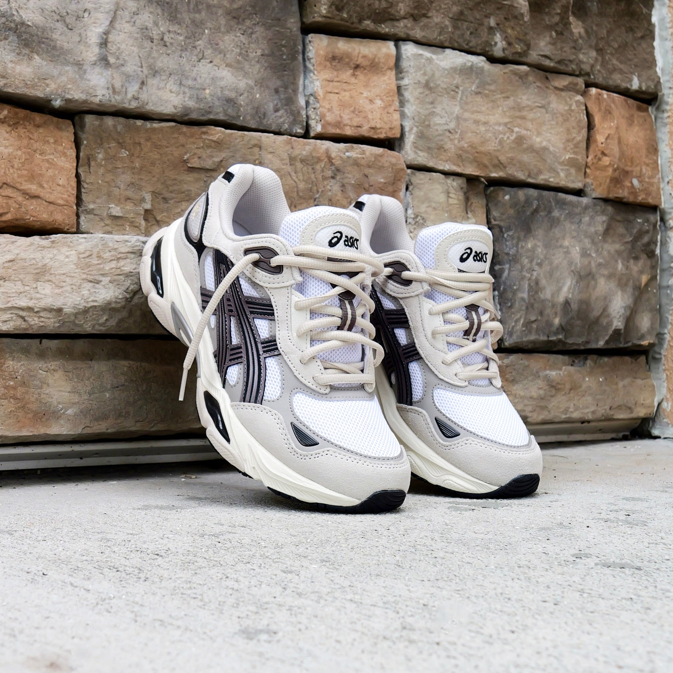 Mens Asics Gel-NYC 2.0 (White/Oatmeal)