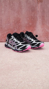 Mens Asics Gel-Cumulus 16 (Black/ Dragon Fruit)