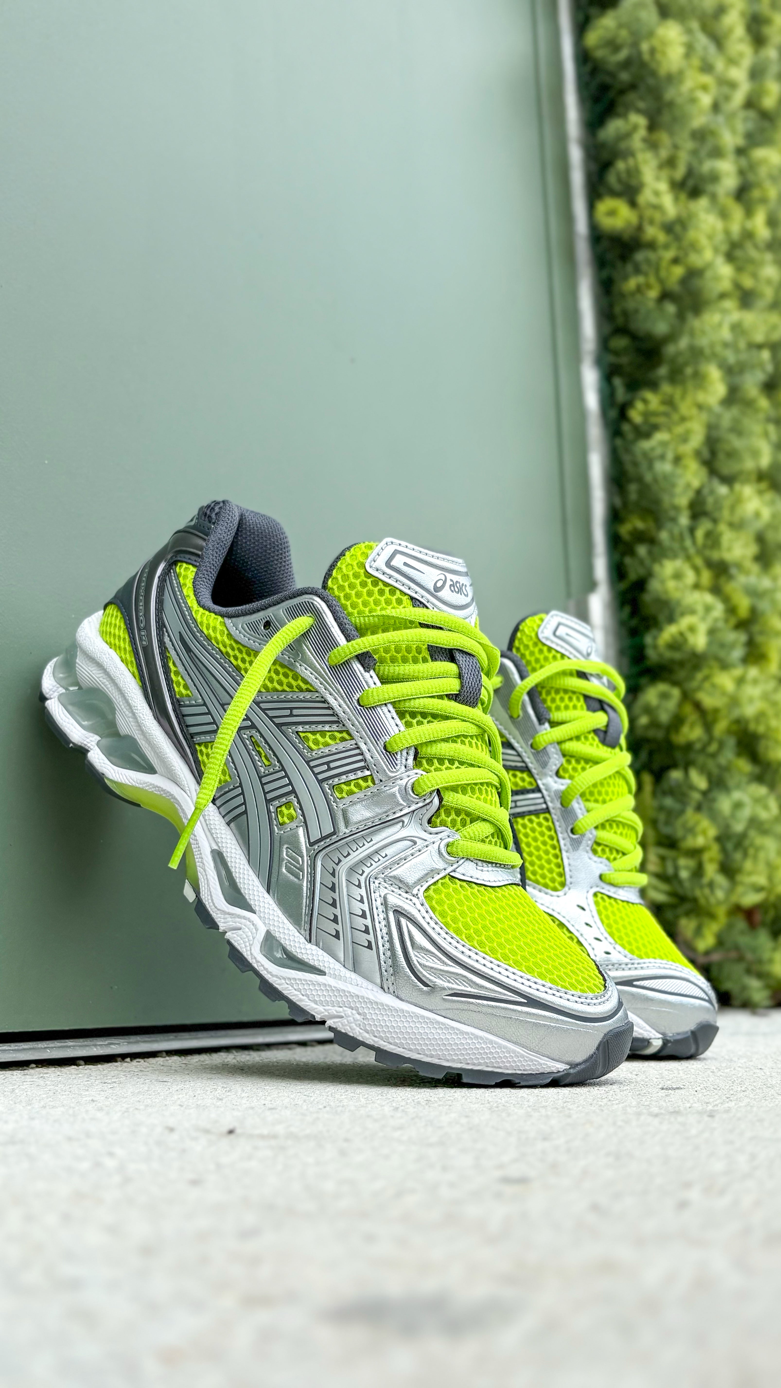 Mens Asics Gel-Kayano 14 (Lime Zest/Pure Silver)