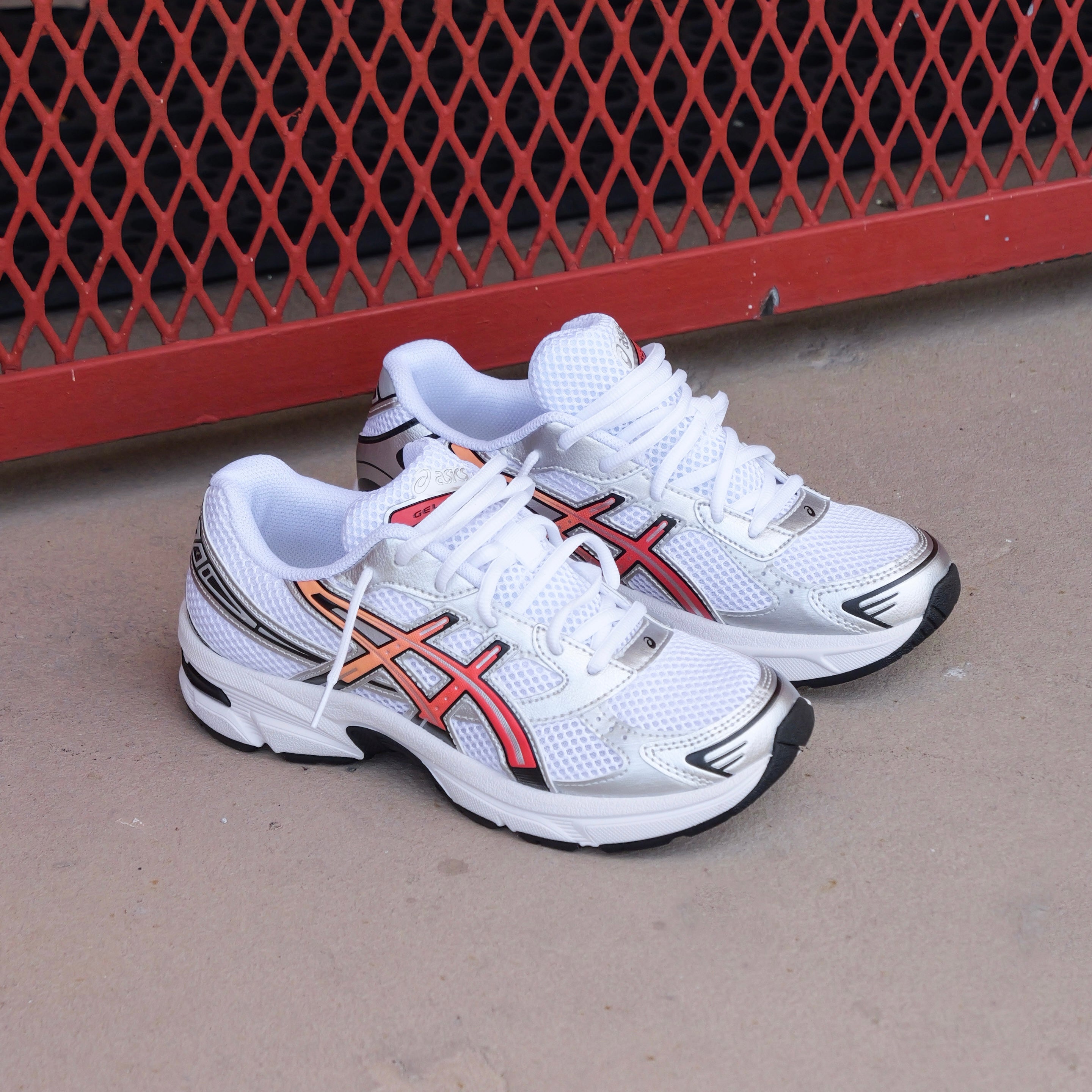 Asics Gel-1130 Grade School (White/Red Snapper)