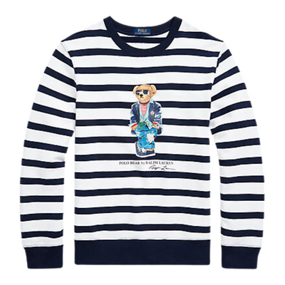 Polo Ralph Lauren Polo Bear Striped Fleece Sweatshirt - Polo Ralph Lauren