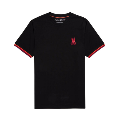 Psycho Bunny Apple Valley Embroidered Fashion Tee (Black) - Psycho Bunny