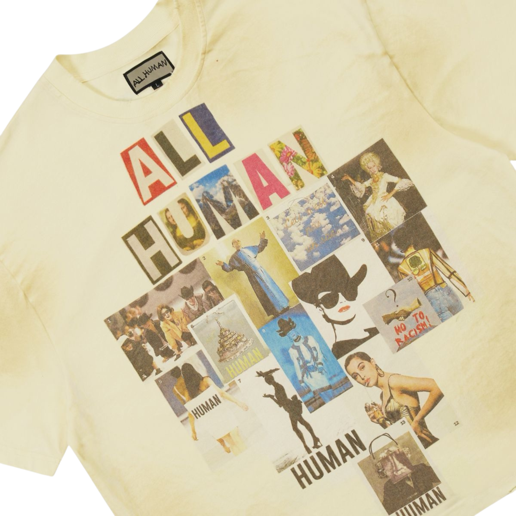 All Human"COPY & PASTE v2" (Cream Wash)