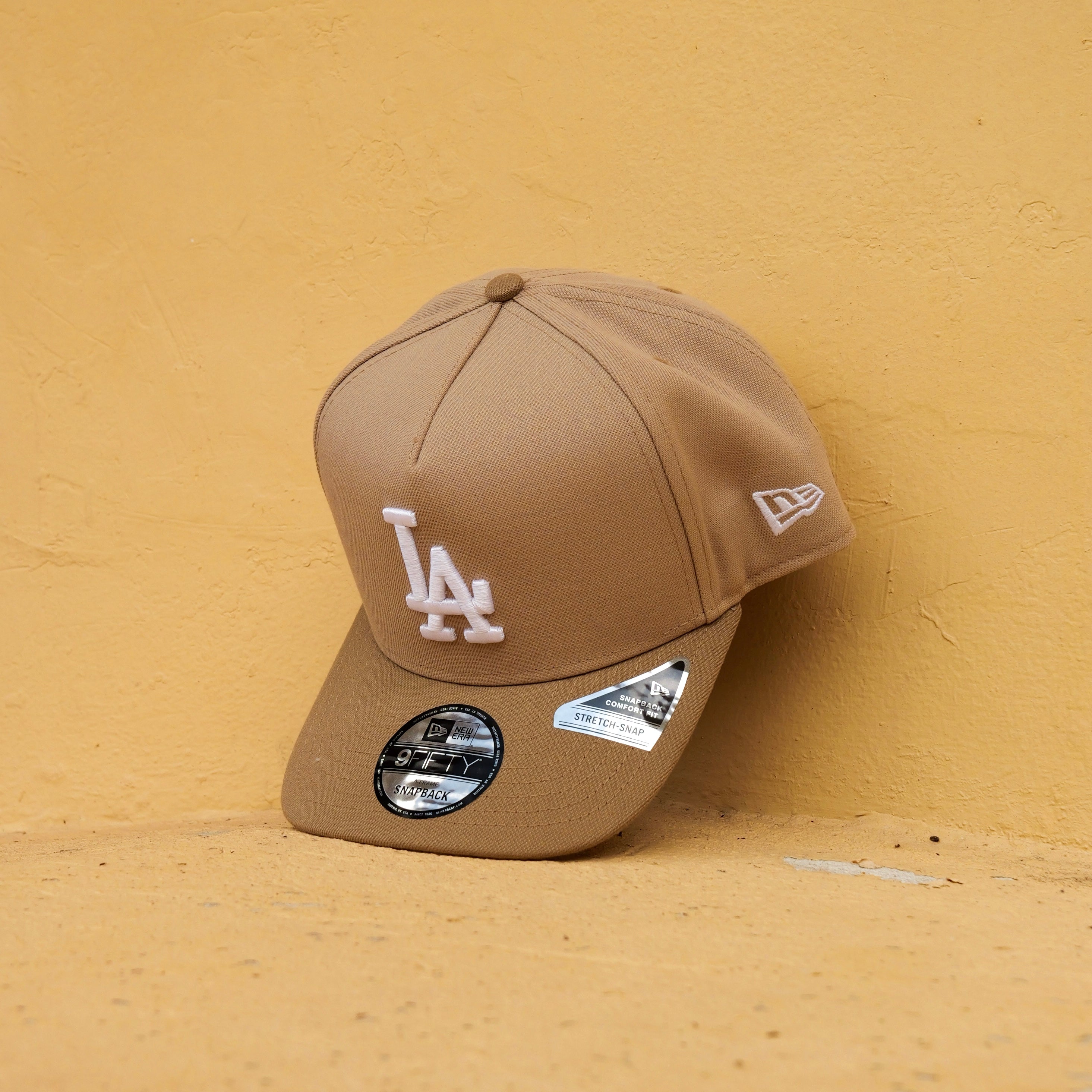 New Era LA Dodgers 1980 AllStar Game 9FIFTY A-Frame Snapback-(Camel/Khaki) - New Era