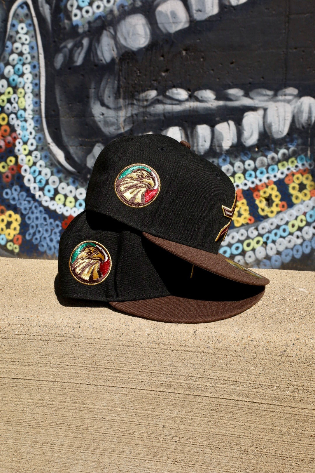 New Era Houston Astros Mexico Agila Side Patch Grey UV 59Fifty Fitted (Black/Walnut)