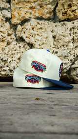 New Era Jacksonville Jumbo Shrimp 2025 Triple-A National Champions Side Patch Grey UV 59Fifty Fitted (Chrome/Ocean Blue)