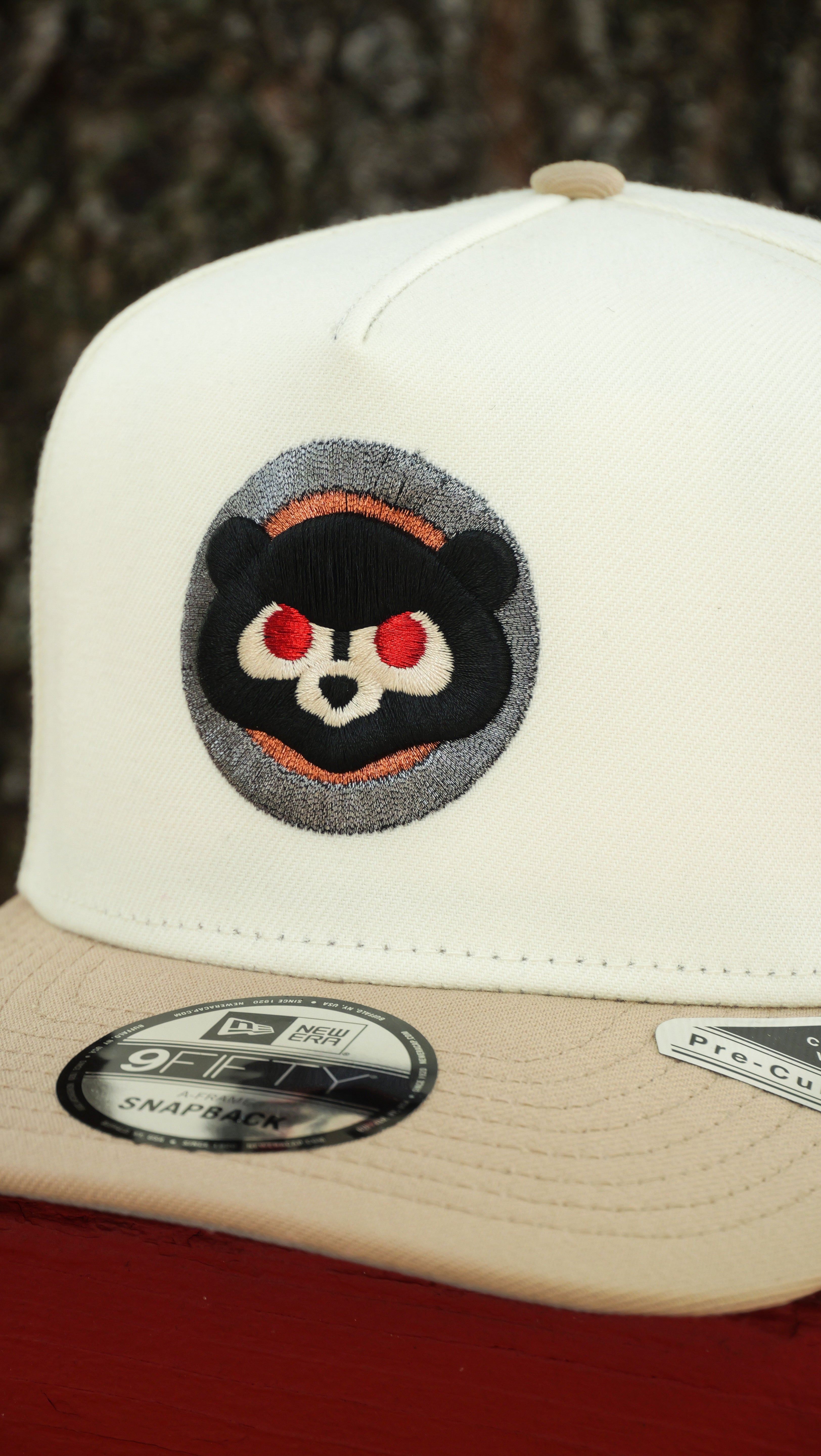 New Era Chicago Cubs Be Alert Side Patch 9FIFTY A-Frame Snapback-(Chrome/Beige)