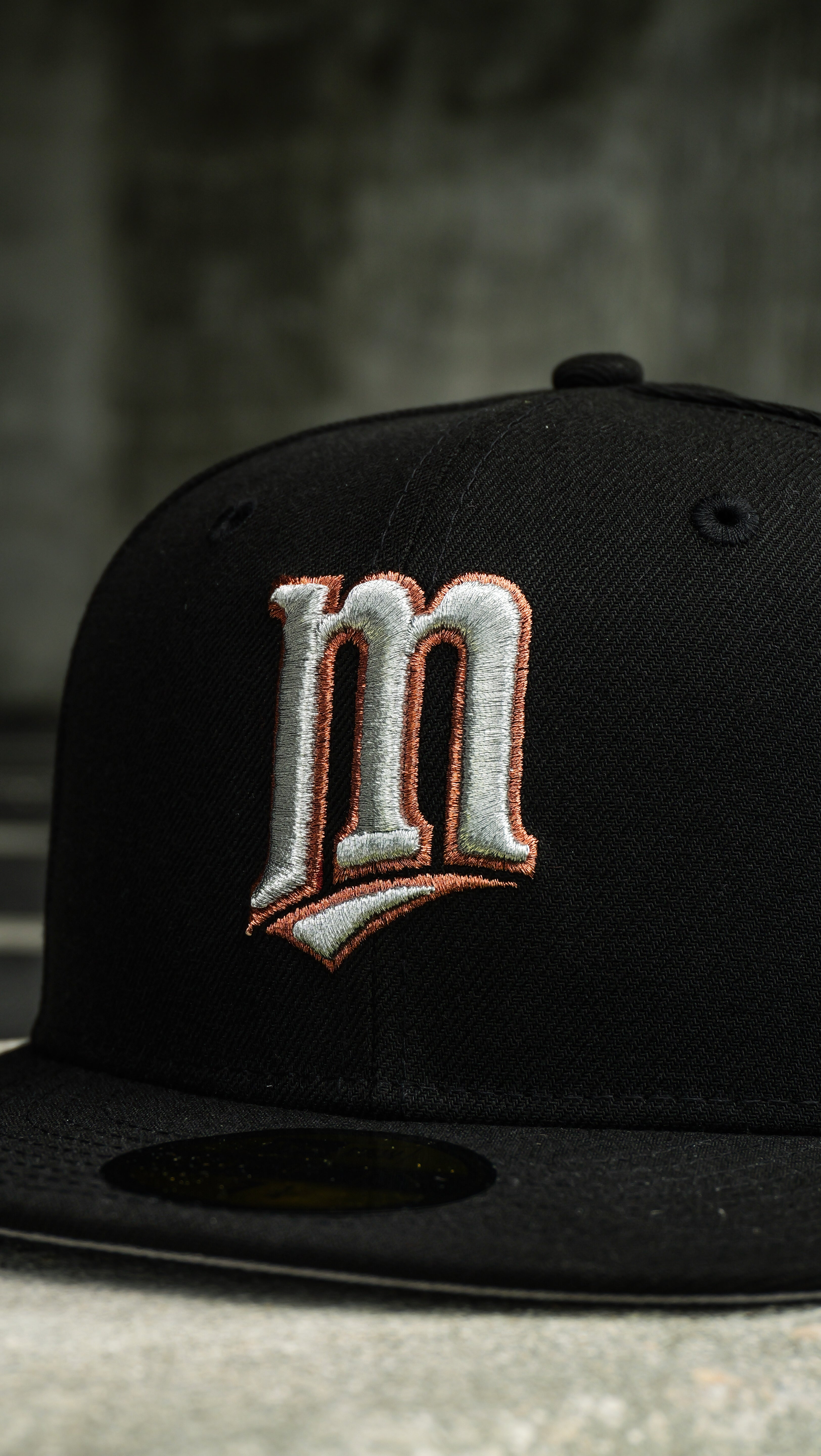 New Era Minnesota Twins 2014 ASG Side Patch Grey UV 59Fifty Fitted (Black)
