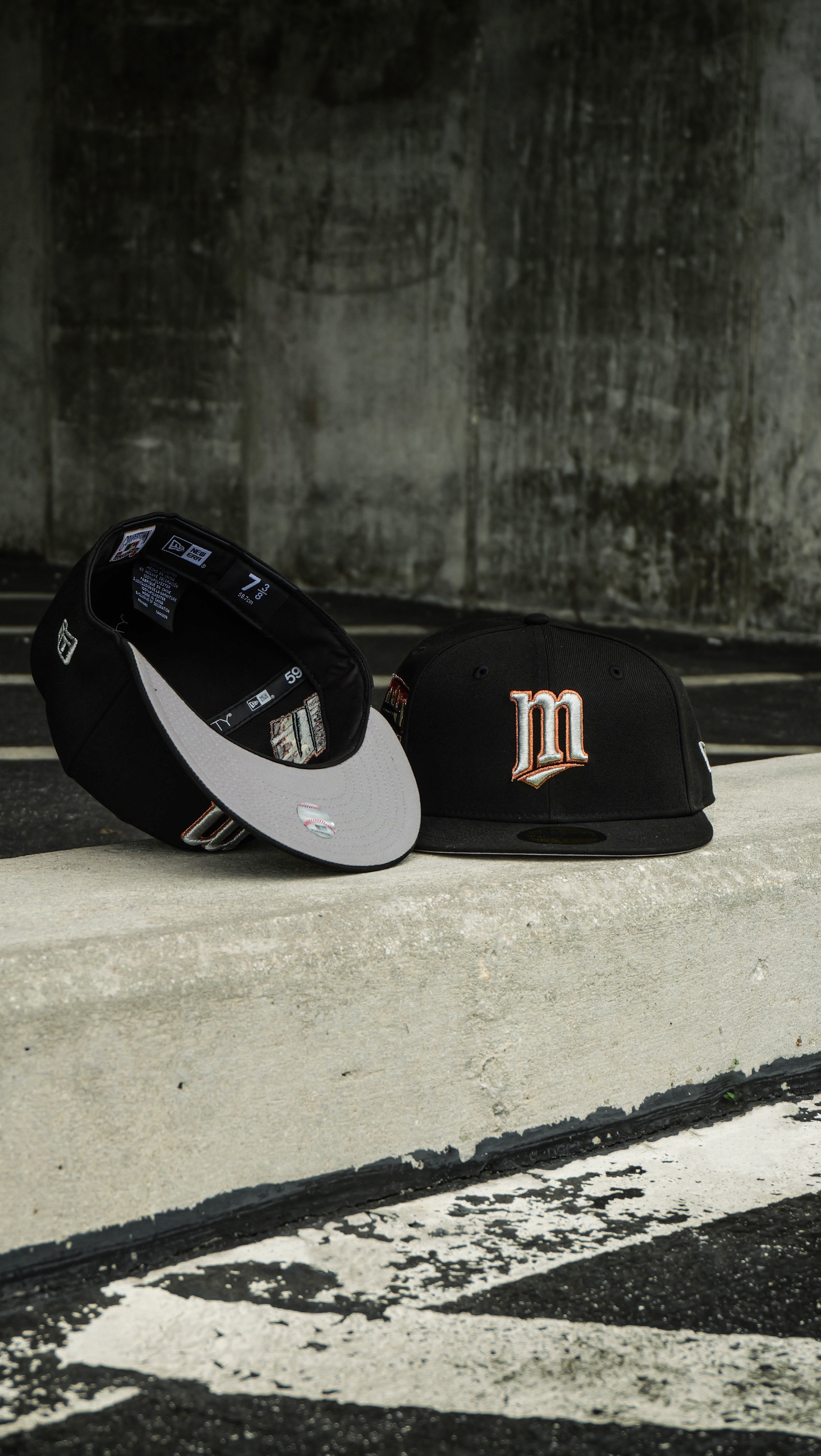 New Era Minnesota Twins 2014 ASG Side Patch Grey UV 59Fifty Fitted (Black)