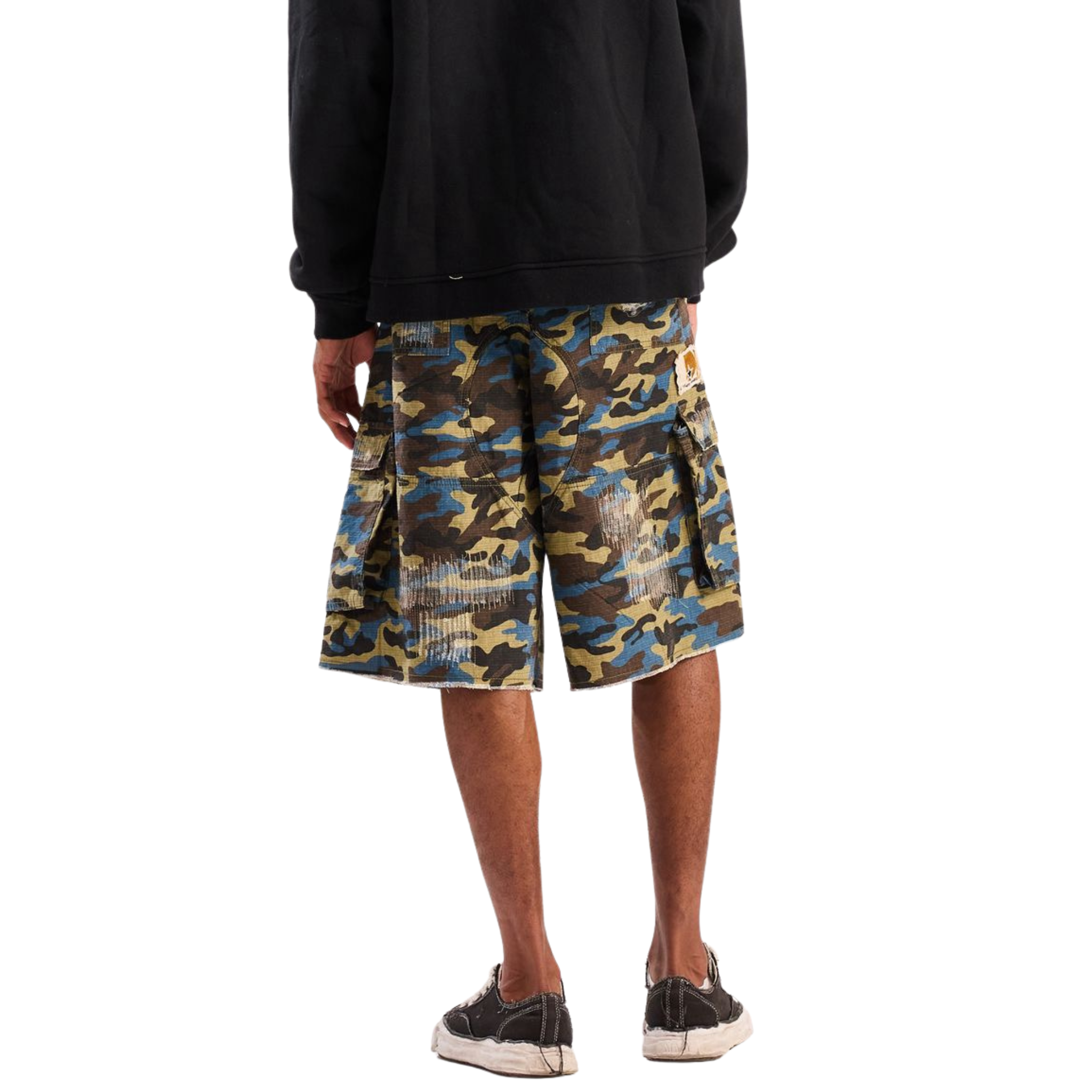 DSM Camo Ripstop Cargo Shorts (Blue Camo) - Diet Starts Monday