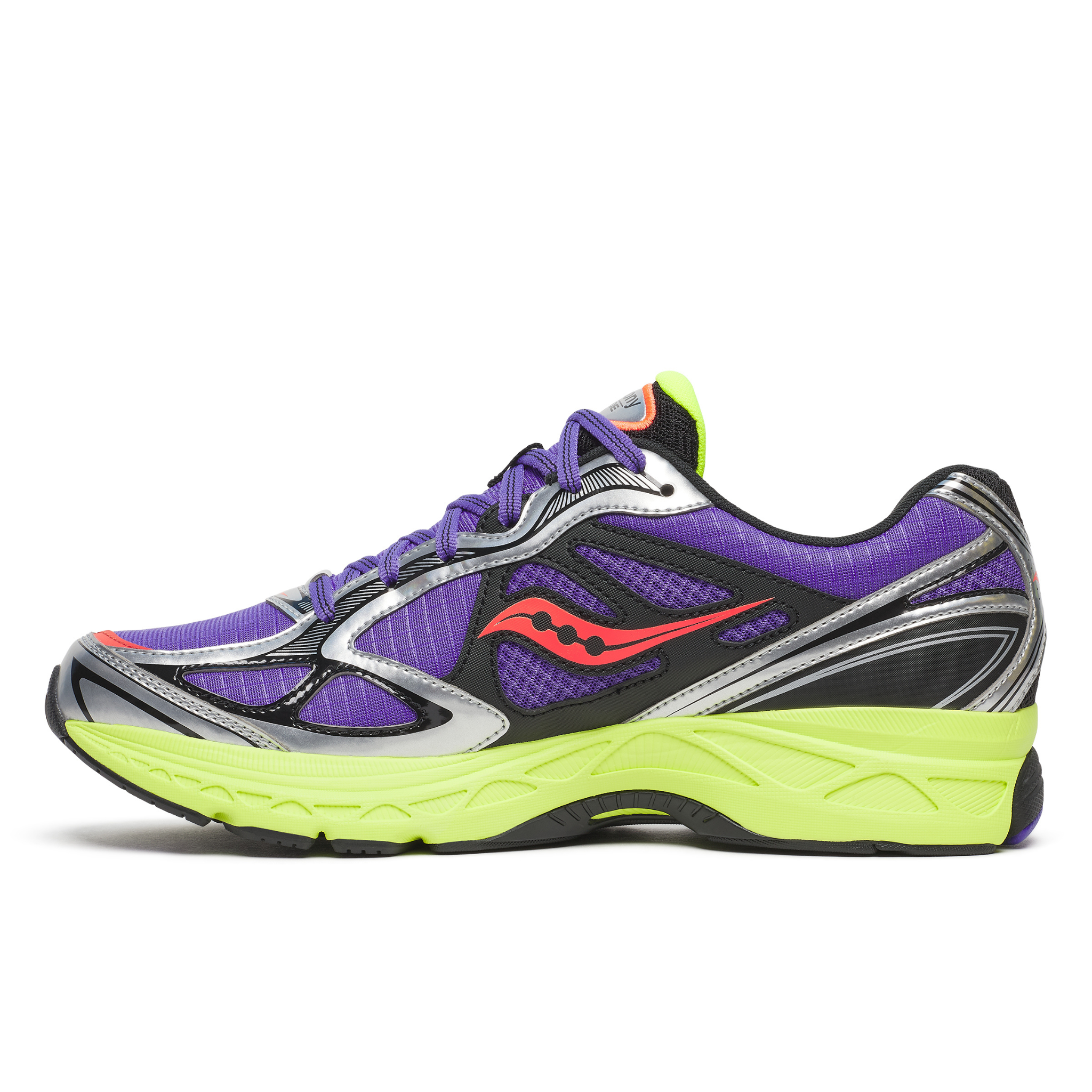 Mens Saucony ProGrid Guide 7 (Purple/Citron) - Saucony