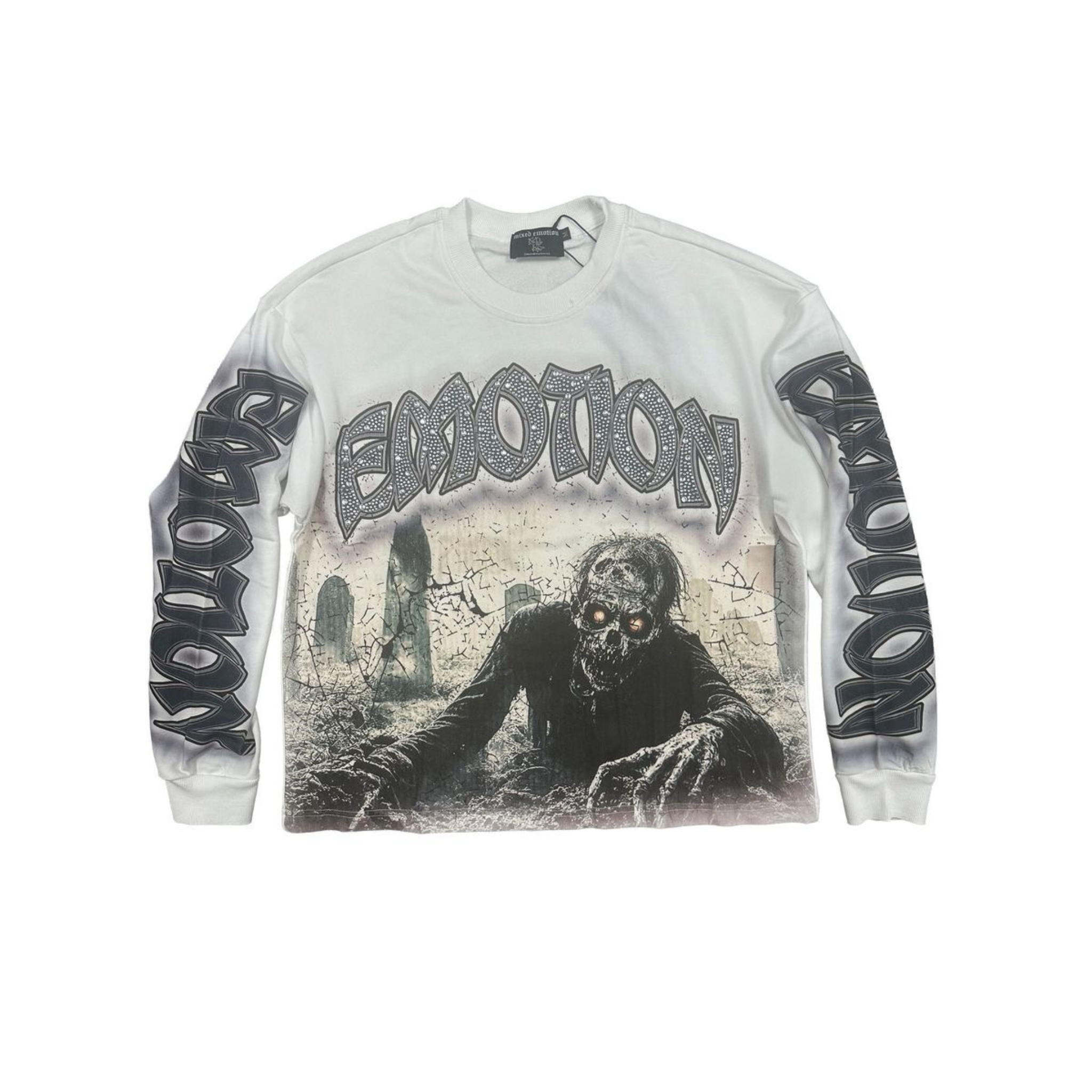 Mixed Emotion "Resurrection" LS Tee (White) - Mixed Emotion