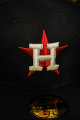 New Era Houston Astros 2022 World Series Side Patch Grey UV 59Fifty Fitted (Black) - New Era