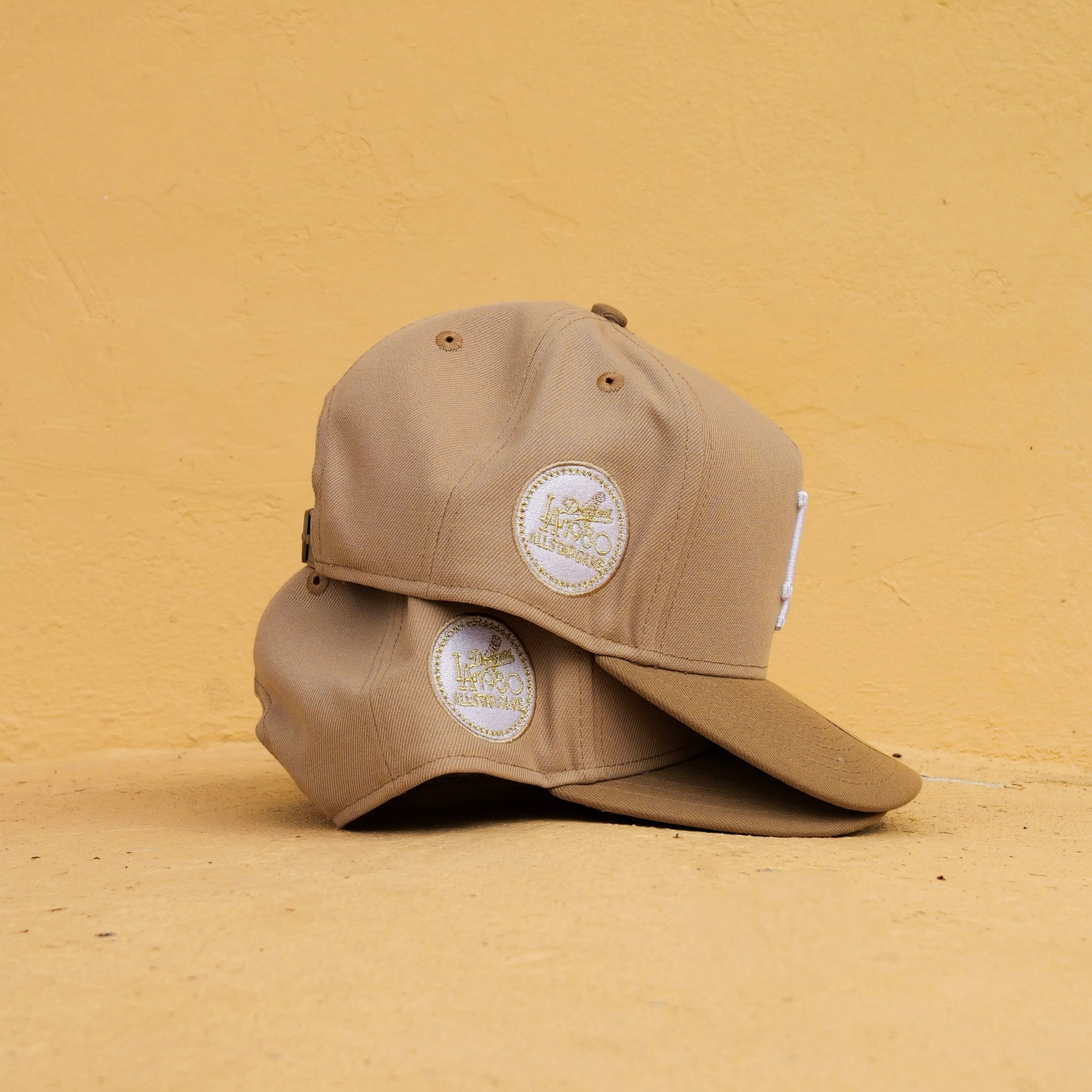 New Era LA Dodgers 1980 AllStar Game 9FIFTY A-Frame Snapback-(Camel/Khaki) - New Era