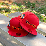 New Era Houston Astros Kanji 45th Anniversary Grey UV 59Fifty Fitted (Red) - New Era