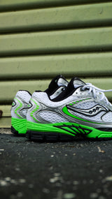 Mens Saucony Progrid Ride 1 (White/Slime)
