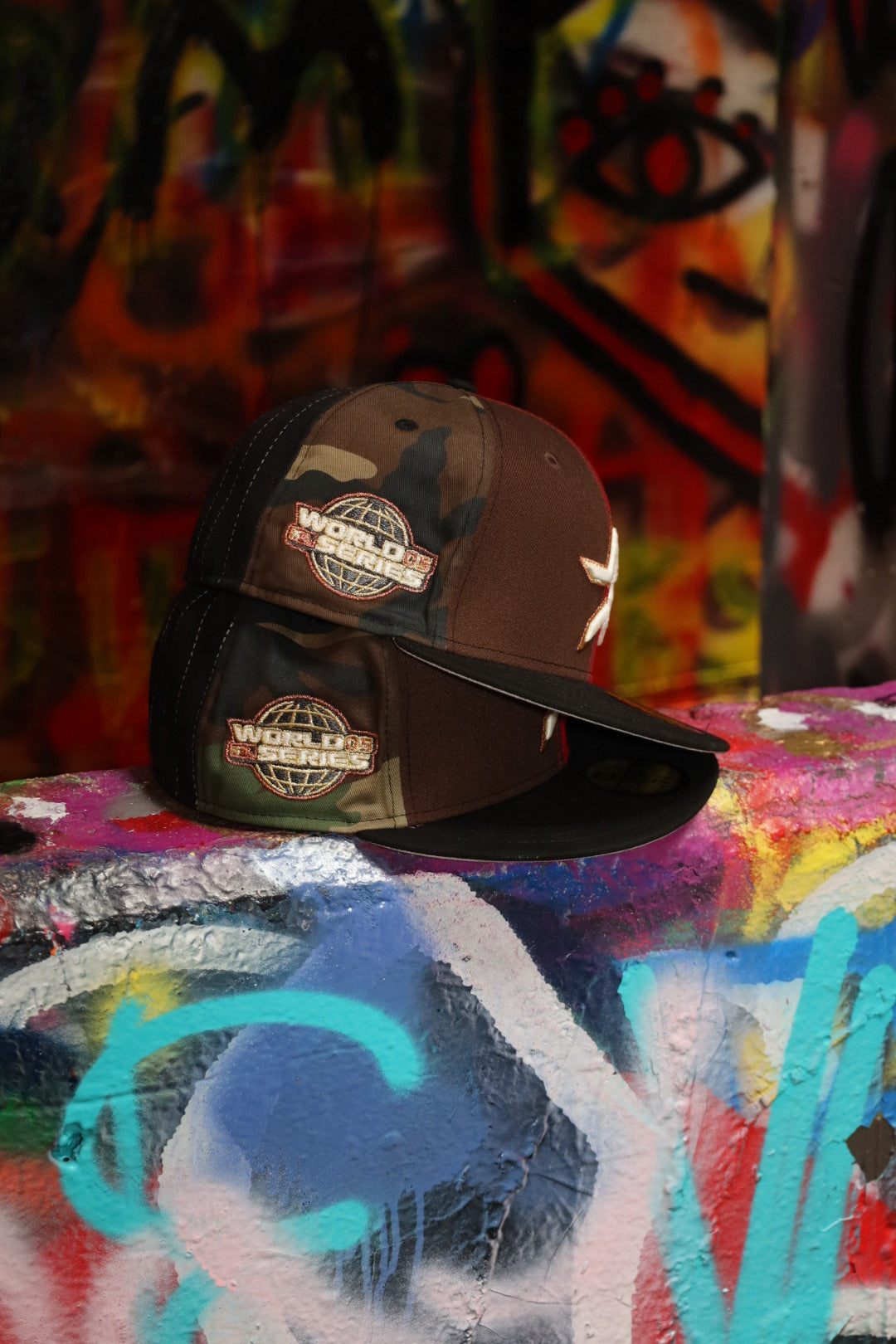 *PRE-ORDER New Era Houston Astros 2005 World Series "WTH" Grey UV 59Fifty Fitted (Multi/Black)