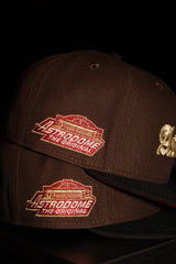 New Era Houston Astros Astrodome The Original Side Patch Fitted (Brown/Black)