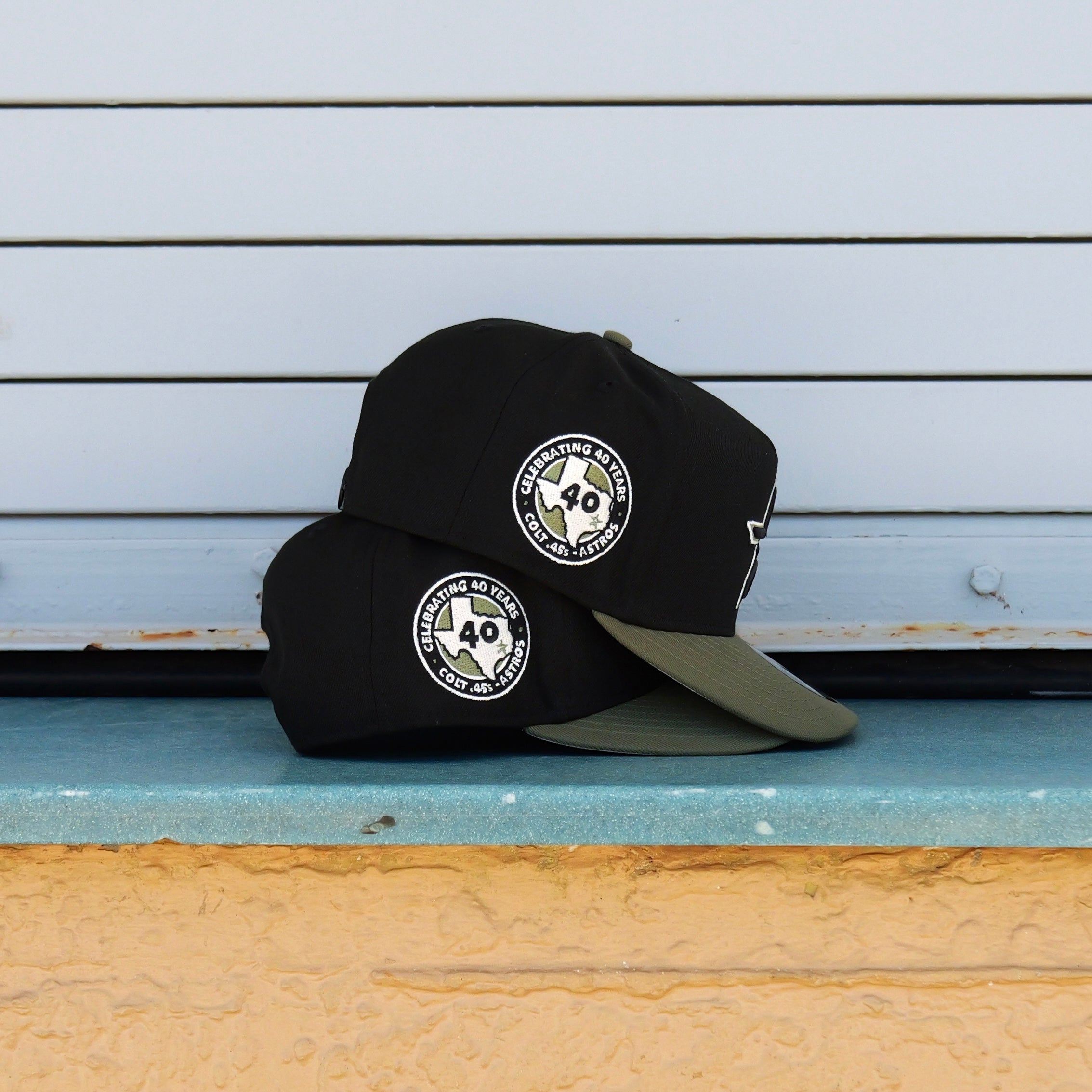 New Era Houston Astros 40th Anniversary 9FIFTY A-Frame Snapback-(Black/Olive) - New Era