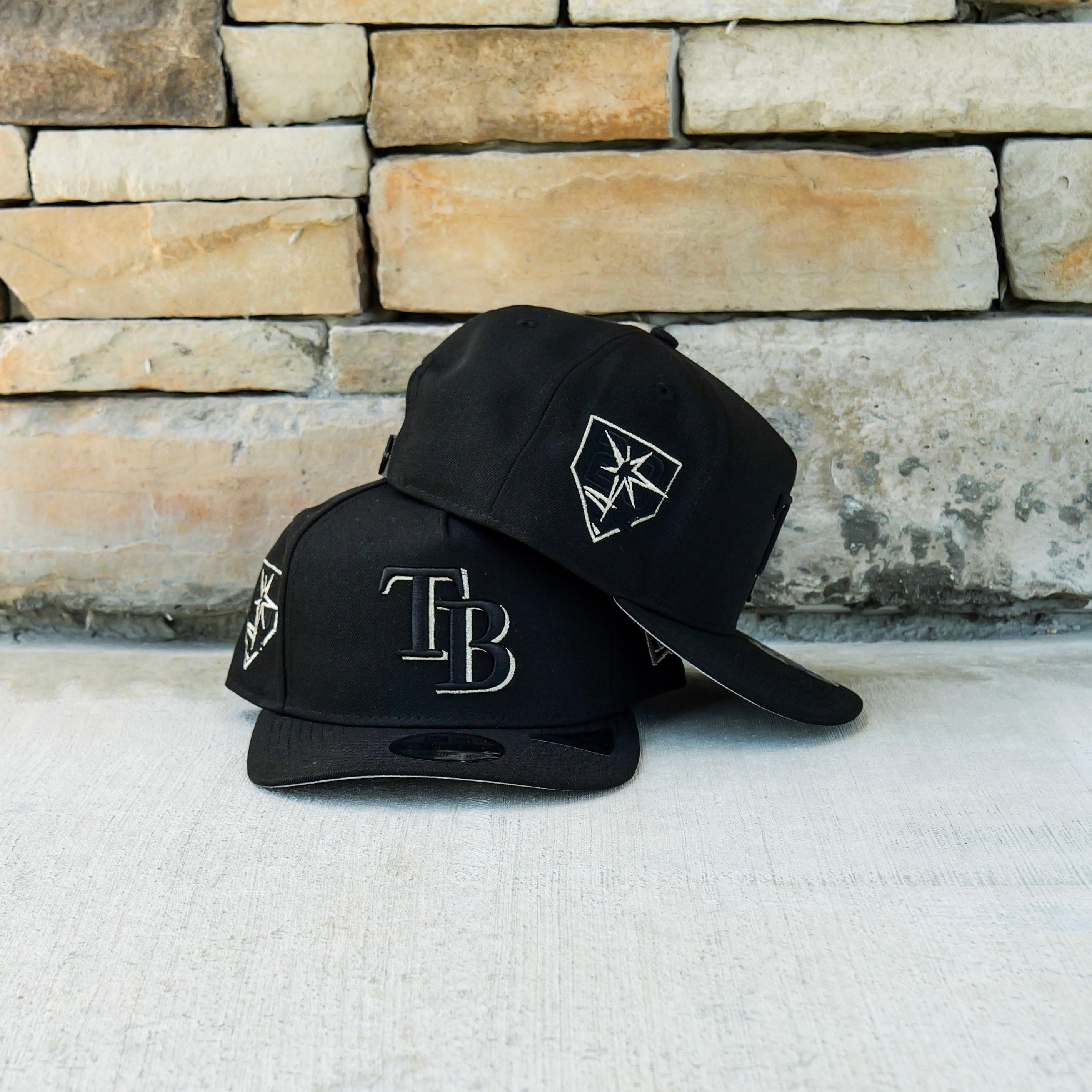 New Era Tampa Bay Rays 20th Anniversary 9FIFTY A-Frame Snapback-(Black)