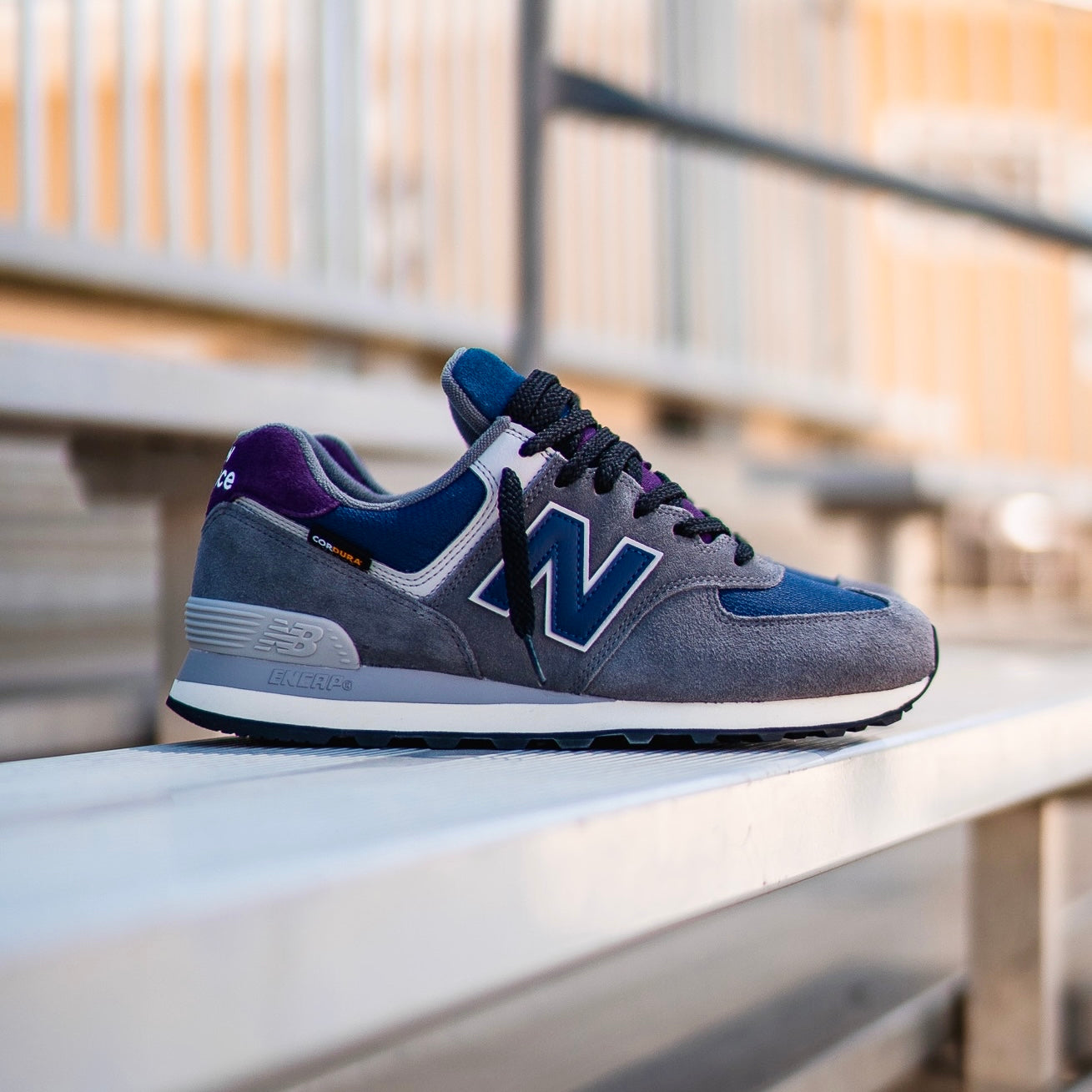 Mens New Balance 574 (Grey/Blue) U574KGN - Main Image