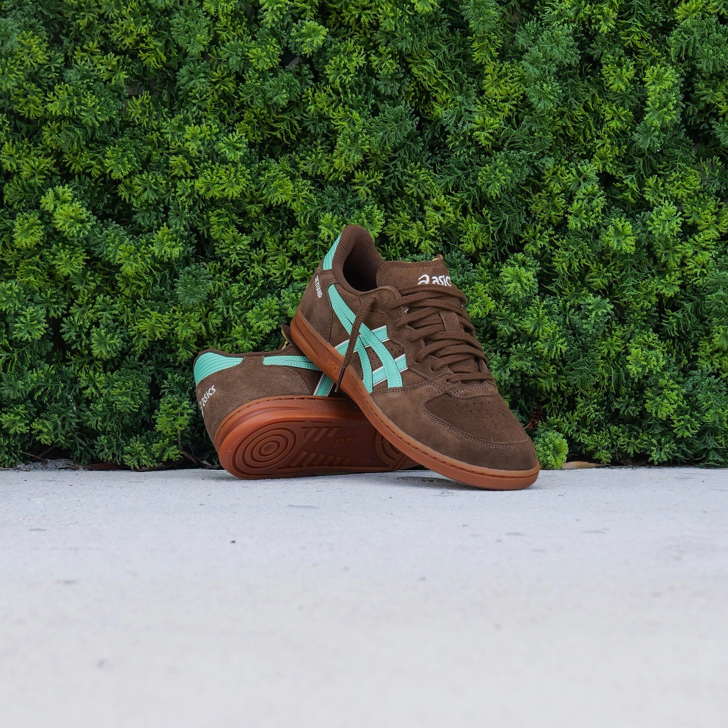 Mens Asics Skyhand OG (Brown Storm/Ice Green)