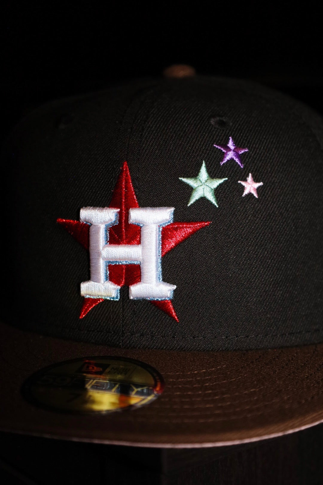 New Era Houston Astros Cacti Park of The Palm Beaches Travis Scott Patch Fitted (Black/Brown)