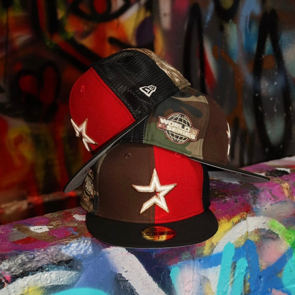 *PRE-ORDER New Era Houston Astros 2005 World Series "WTH" Grey UV 59Fifty Fitted (Multi/Black)