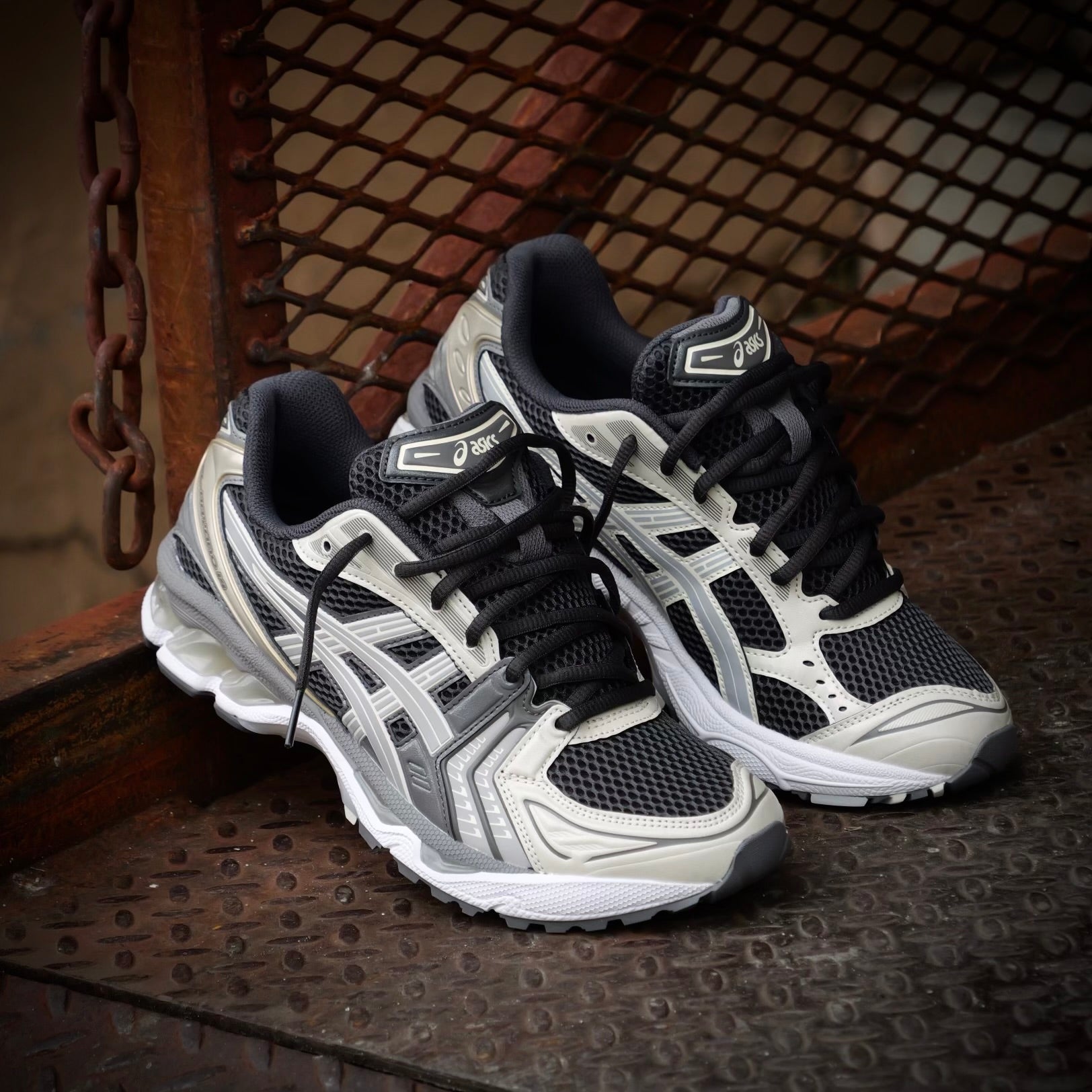 Mens Asics Gel-Kayano 14 (Obsidian/Cement Grey) - VIP Asics