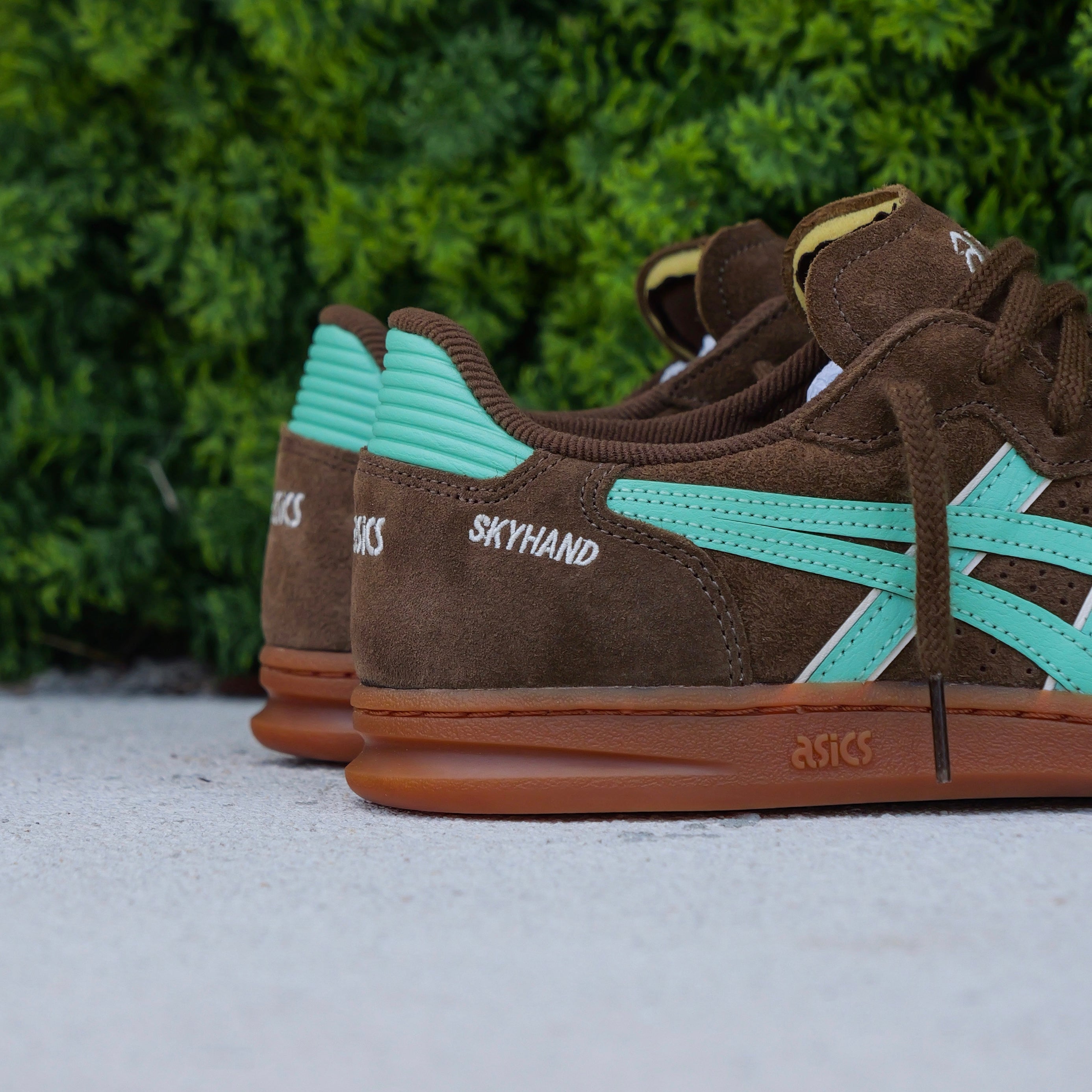 Mens Asics Skyhand OG (Brown Storm/Ice Green)