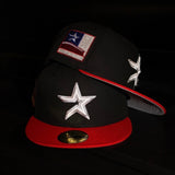 New Era Houston Astros 2000 Inaugural Season Side Patch Fitted (Black/Red)