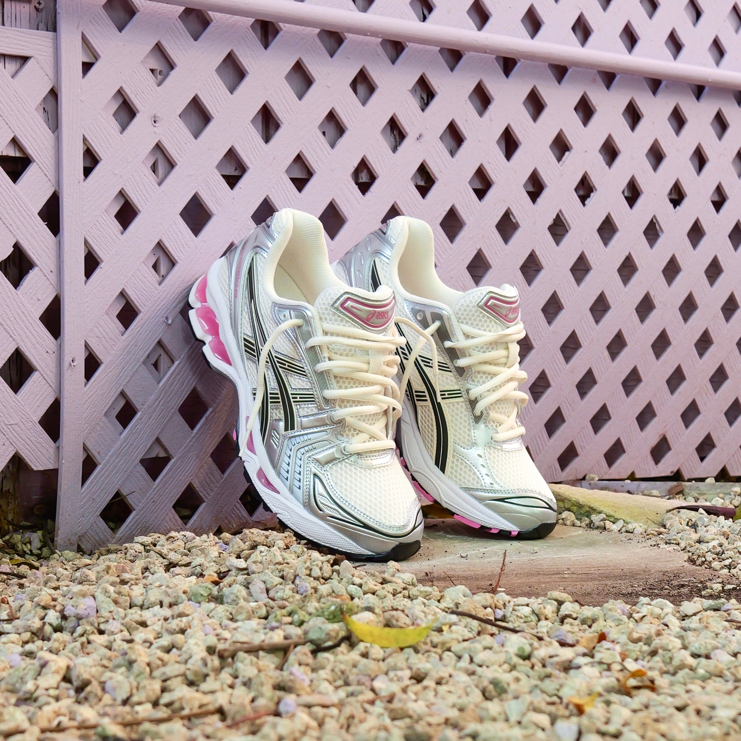 Mens Asics Gel-Kayano 14 (Cream/Sweet Pink)