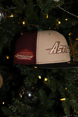 New Era Houston Astros Astrodome The Original Side Patch Fitted (Khaki/Maroon/Black)