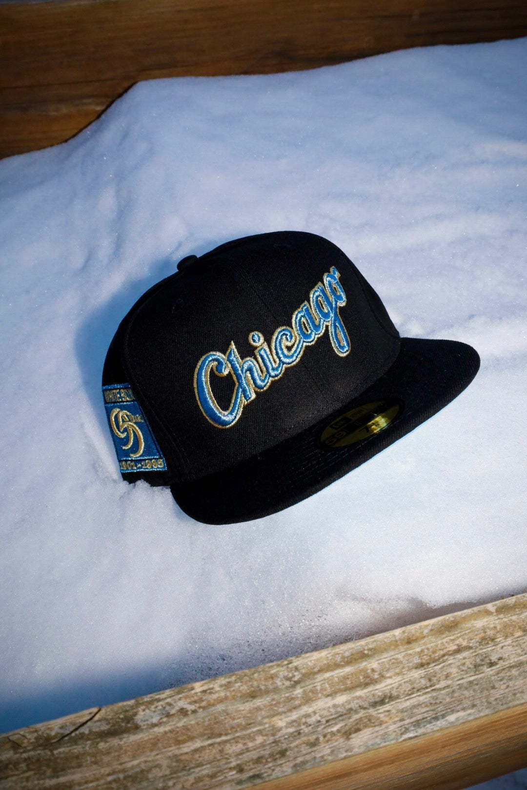 New Era Chicago White Sox 95th Anniversary Side Patch Fitted (Black) - New Era