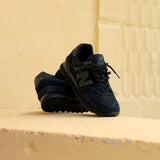 Mens New Balance ML574EVE (Triple Black) - New Balance