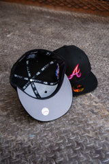 New Era Atlanta Braves 1995 World Series Grey UV (Black) 59Fifty Fitted - New Era