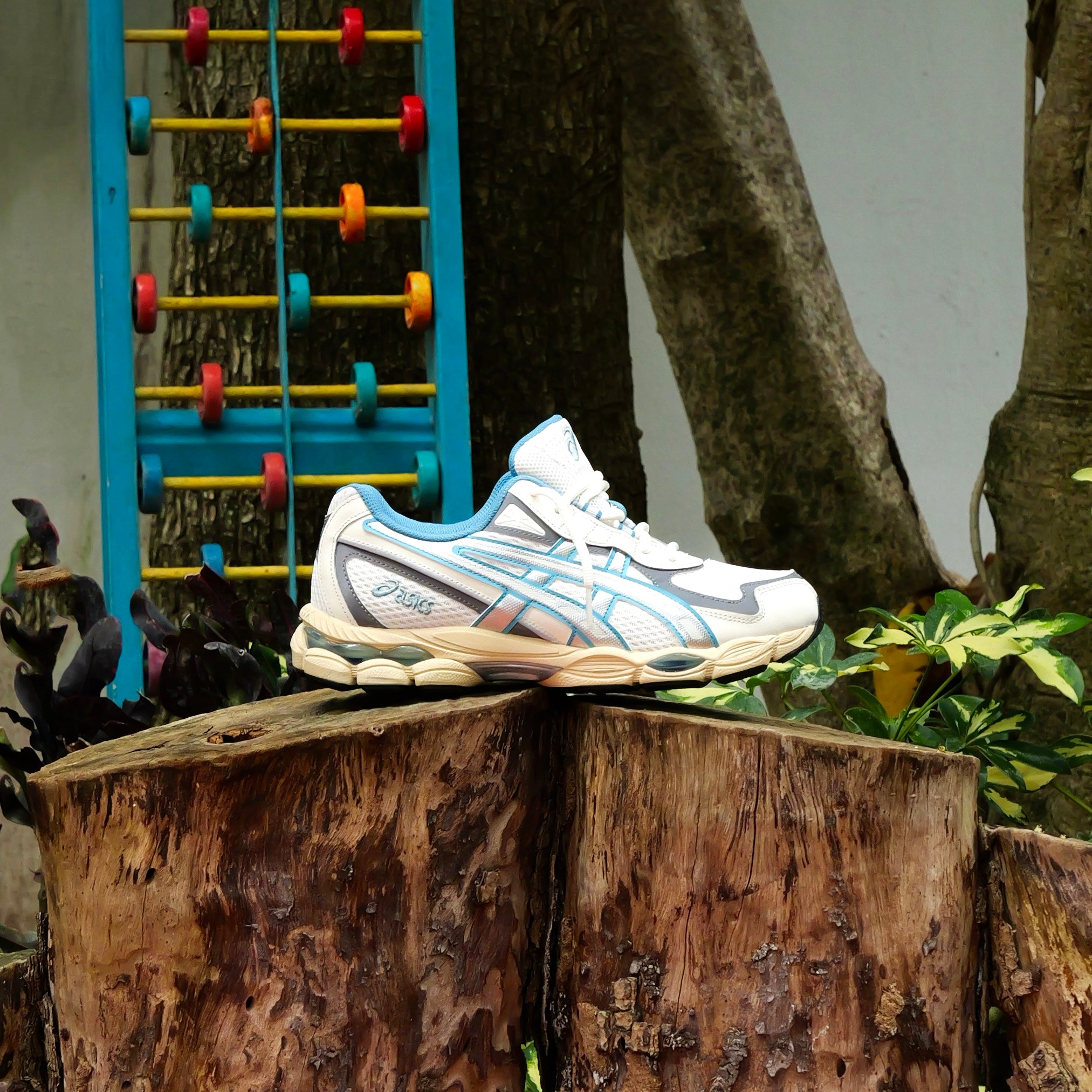 Mens Asics Gel-NYC 2055 (Cream/Blue Teal) – SNEAKER TOWN