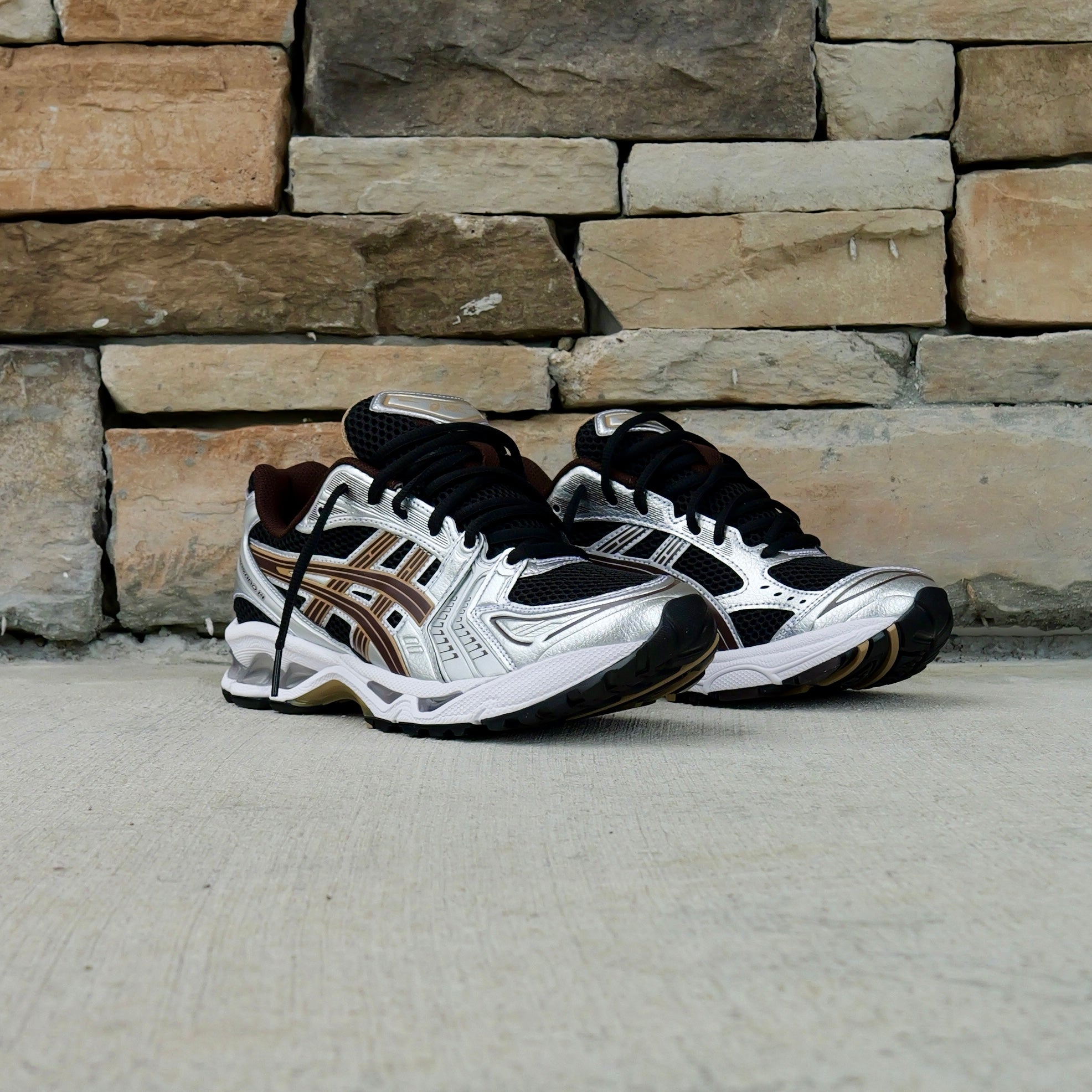 Mens Asics Gel-Kayano 14 (Black/Coffee)