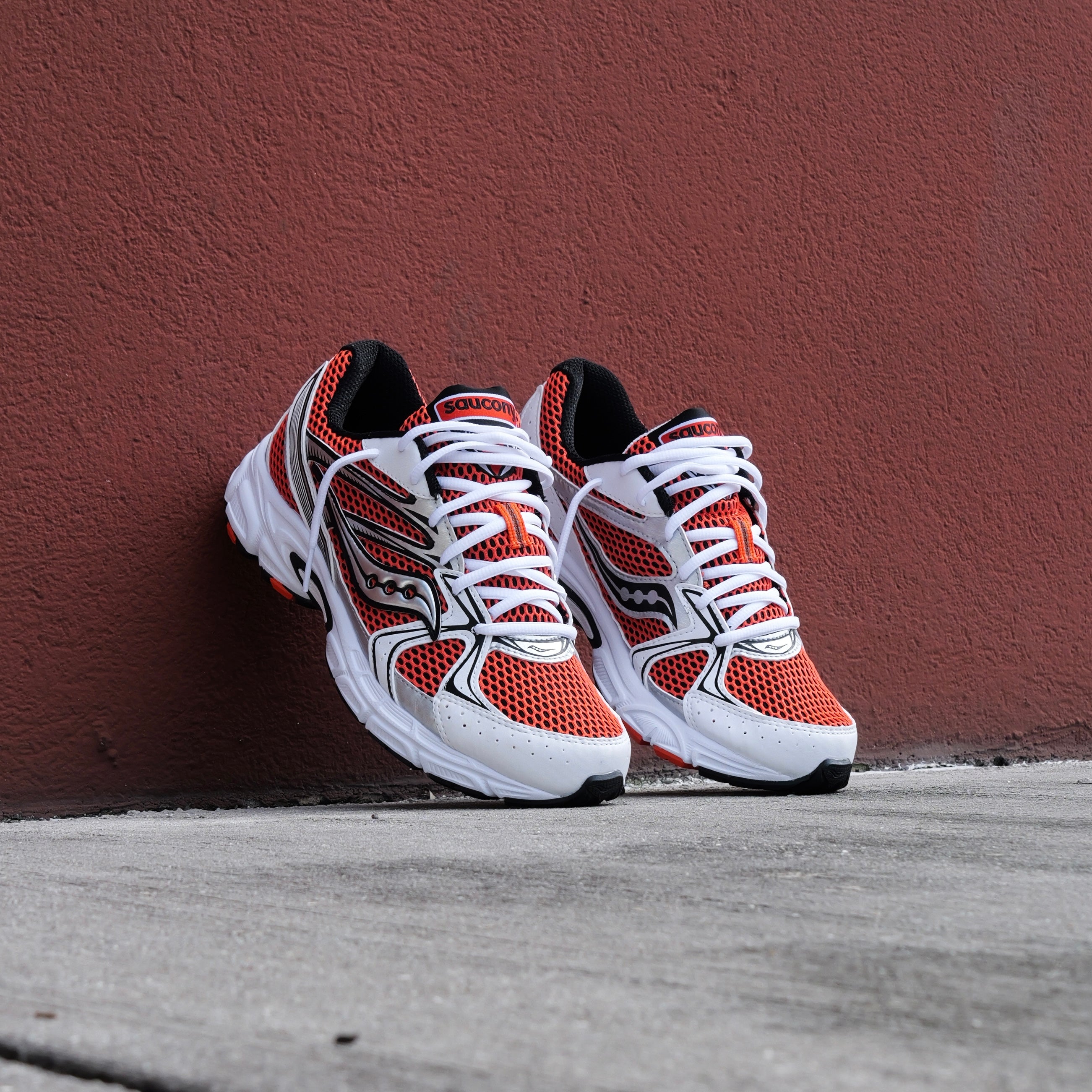 Mens Saucony Ride Millennium (Orange/Silver) - Saucony